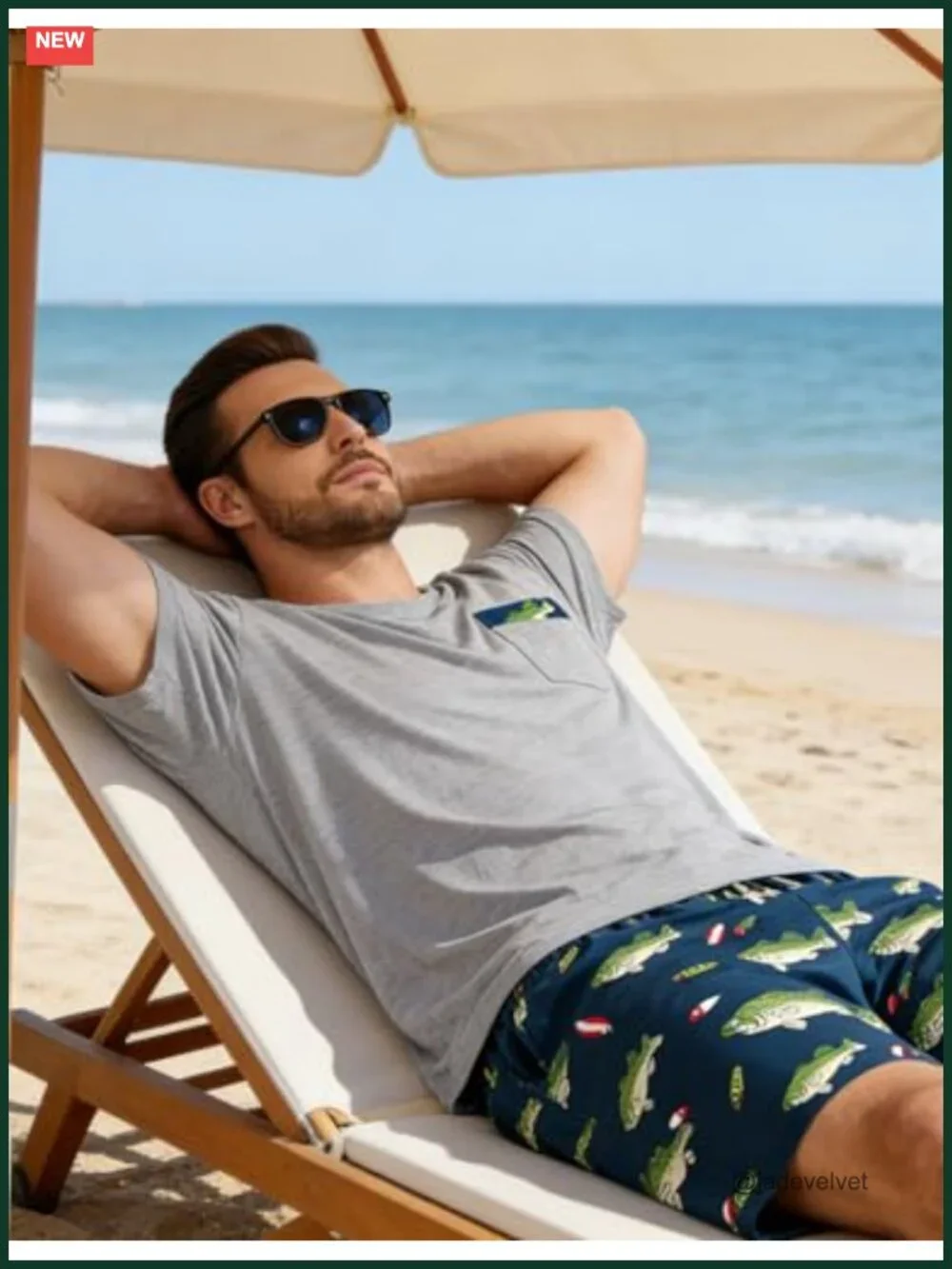 Men's Short Sleeve Pajama Set 2 Piece Loungewear Sleepwear Polyester